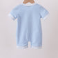 Blue Jack-O-Lantern  Applique Romper