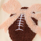 Cream Football French Knot Bubble