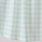 Green football french knot gingham ruffle dress
