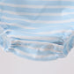 Blue Puppy Ball Embroidered Stripe Bubble