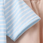 Blue Puppy Ball Embroidered Stripe Shorts Set