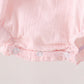 Pink Castle Embroidery Jacquard Bubble