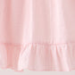Pink Castle Embroidery Jacquard Ruffle Dress