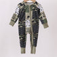 Camo Deer Bamboo Zip Romper