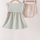 Green Scarecrow Embroidery Bloomer Set