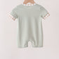 Green Scarecrow Embroidery Romper