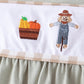 Green Scarecrow Embroidery Ruffle Pants Set