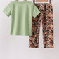 Green Hunting Print Pants Set