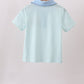 Blue Tool Embroidery Stripe Shirt