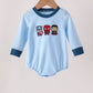 Blue character embroidery bubble