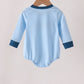 Blue character embroidery bubble
