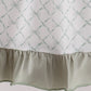 Sage pumpkin embroidery bow ruffle dress