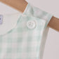 Sage pumpkin embroidery gingham jon jon