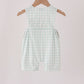 Sage pumpkin embroidery gingham jon jon