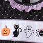 Black ghost spider embroidery ruffle dress