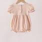 Khaki Pumpkin Smocked Ruffle Bubble