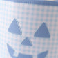 Blue Pumpkin Applique Gingham Basket