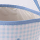 Blue Pumpkin Applique Gingham Basket