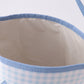 Blue Pumpkin Applique Gingham Basket