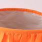 Orange Pumpkin Applique Gingham Ruffle Basket