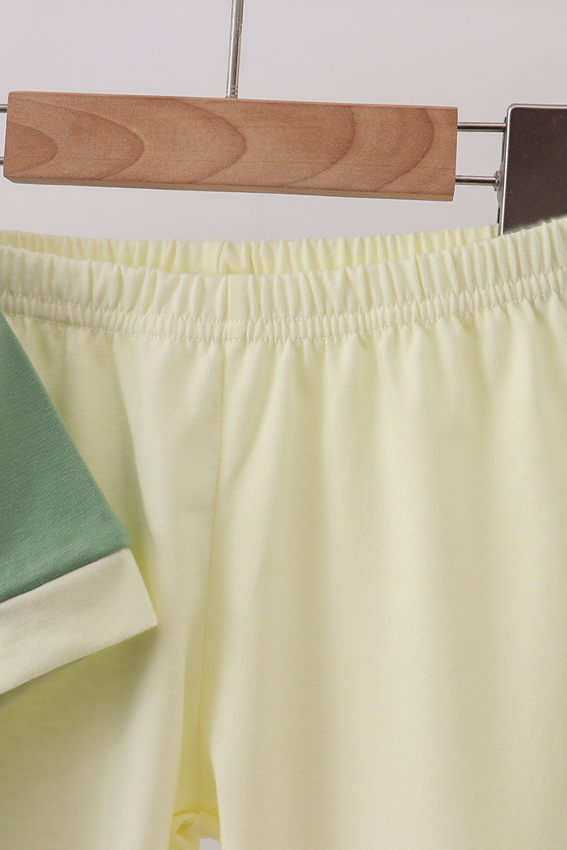 Sage smocked pants set