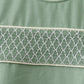 Sage smocked pants set