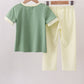 Sage smocked pants set