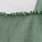 Sage smocked mom dress