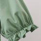 Sage smocked mom dress