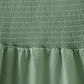 Sage smocked mom dress
