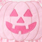 Pink Jack-O-Lantern  Applique Ruffle Gingham Bubble