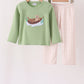 Sage Puppy Fishing Gingham Pants Set