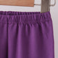 Purple floral smocked pants set