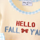 Hallo Fall Y'ALL Pumpkin Ruffle Bubble