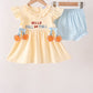 Hallo Fall Y'ALL Pumpkin Ruffle Bloomer Set