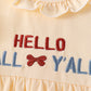 Hallo Fall Y'ALL Pumpkin Ruffle Bloomer Set