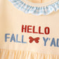 Hallo Fall Y'ALL Pumpkin Ruffle Dress