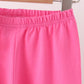 Pink bow pearl ruffle pants set