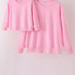 Pink bow pearl mom&me sweatshirt