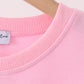 Pink bow pearl mom&me sweatshirt