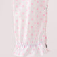 Pink bow pearl romper