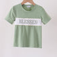 Sage Blessed Smocked Top