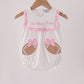 Pink Football Applique Ruffle Bubble