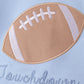 Blue Football Applique Shorts Set