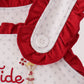 Red Alabama Roll Tide Embroidery Ruffle Bubble