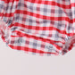 Red Alabama Roll Tide Embroidery Plaid Bubble