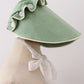 Sage lace bonnet