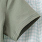 Sage pumpkin embroidery gingham shorts set