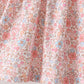 Pink Pumpkin Floral Embroidery Shorts Set