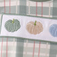 Green Pumpkin Embroidery Plaid Bubble